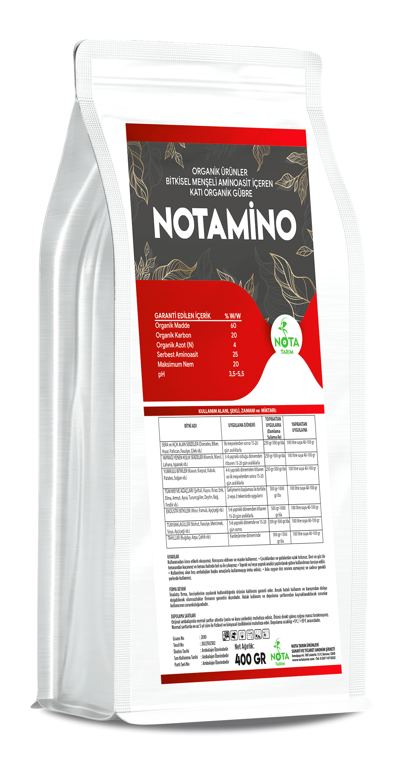 NOTAMINO - Toz Aminoasit
